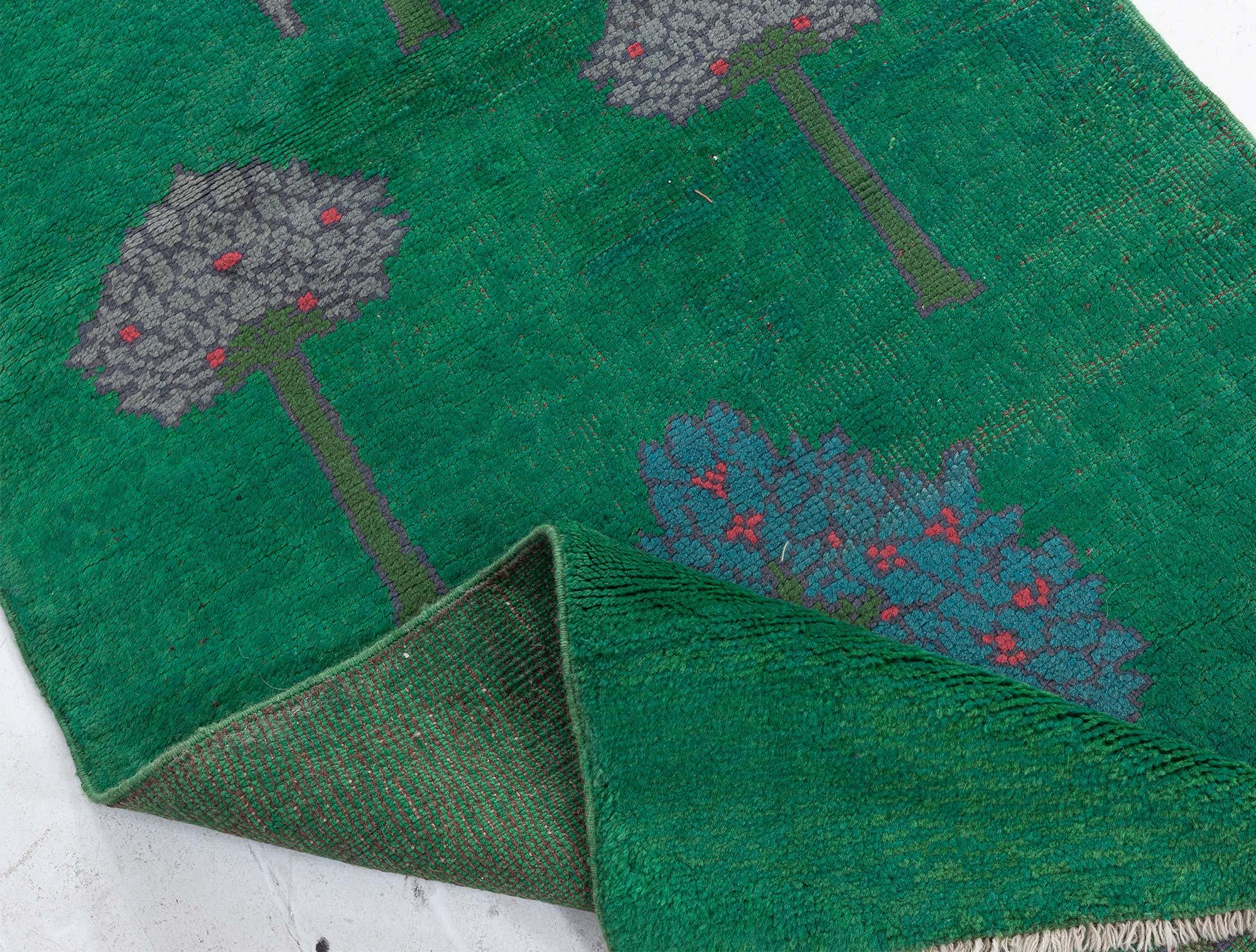 Doris Leslie Blau Antique Arts and Crafts Runner by CF Voysey In Good Condition For Sale In New York, NY