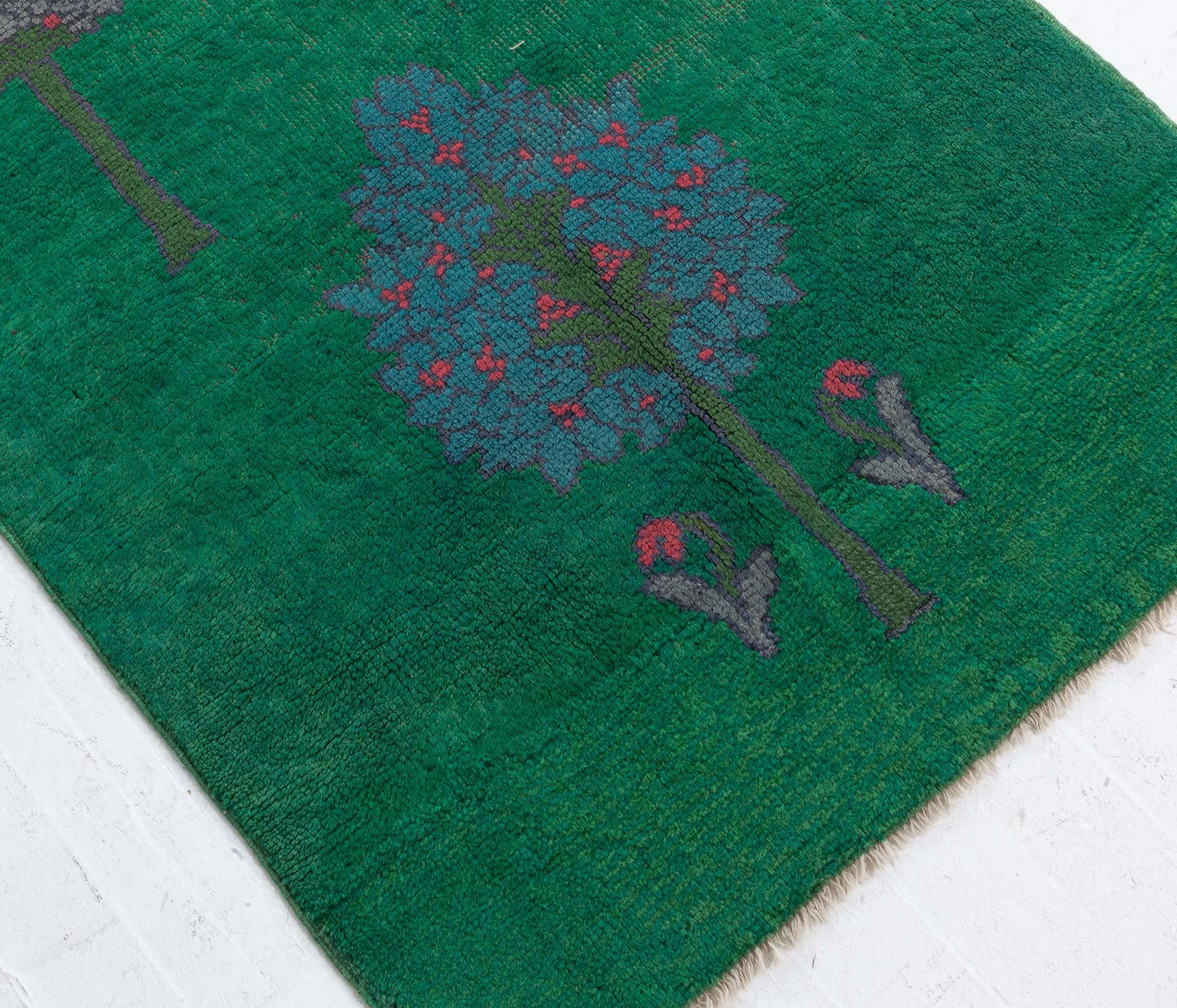 19th Century Doris Leslie Blau Antique Arts and Crafts Runner by CF Voysey For Sale