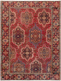 Doris Leslie Blau Antique Axminster Botanic Handwoven Wool Rug