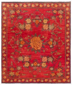 Doris Leslie Blau Antique Bessarabian Russian Flatweave Rug In Crimson - c. 1920