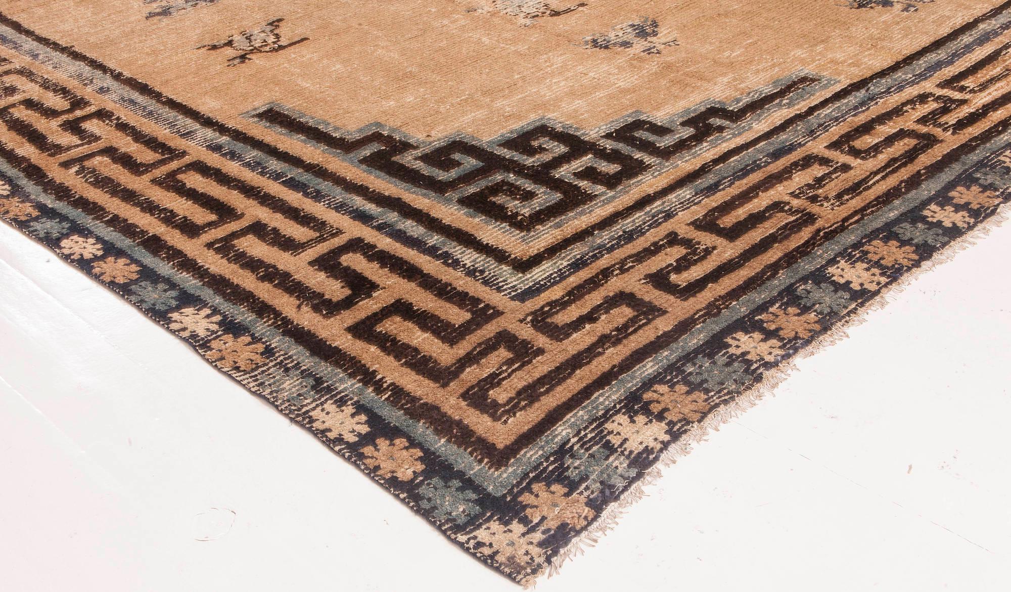 XIXe siècle Doris Leslie Blau Antique Mongolian Handwoven Wool Rugs by Doris Leslie Blau en vente