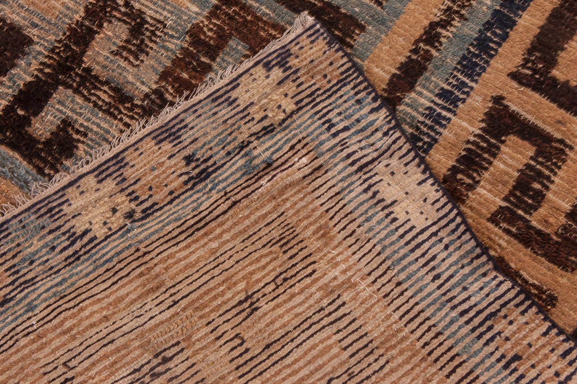 Laine Doris Leslie Blau Antique Mongolian Handwoven Wool Rugs by Doris Leslie Blau en vente