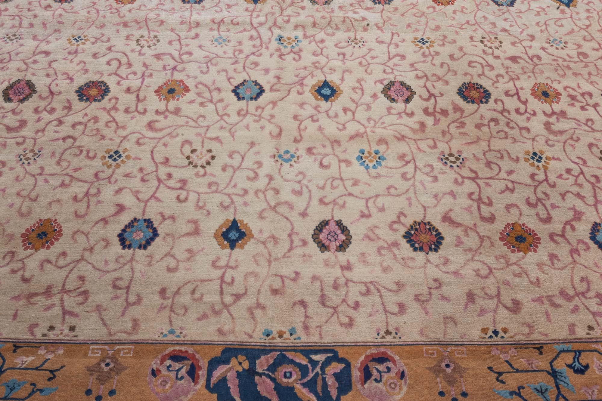 Antique Chinese rug (size adjusted) by Doris Leslie Blau.
Size: 13'8