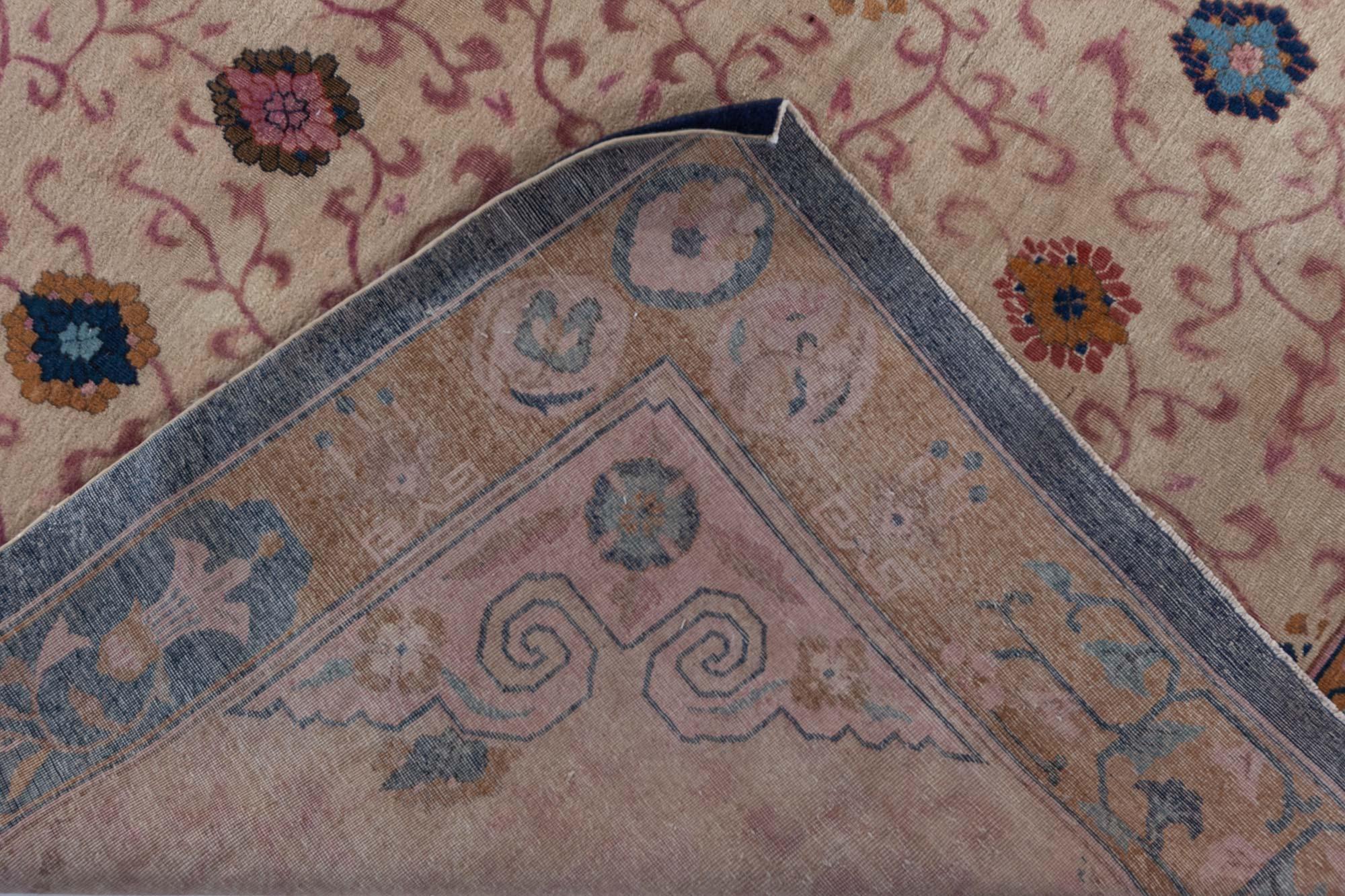 Doris Leslie Blau Antique Chinese Rug Size Adjusted For Sale 1