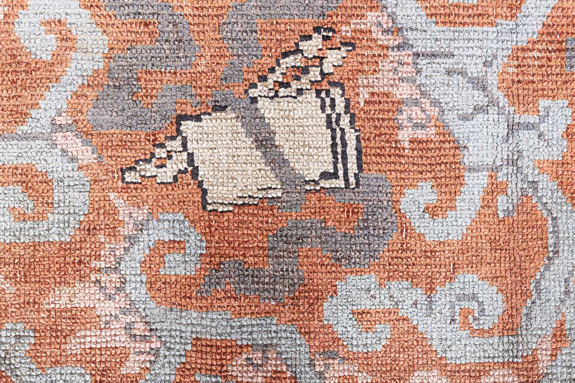 Chinois Doris Leslie Blau Tapis de soie chinois ancien en vente