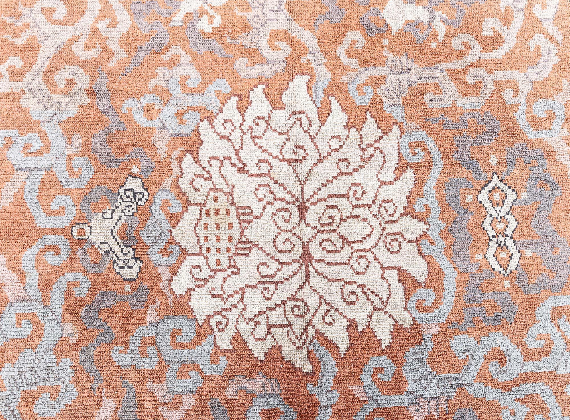 Doris Leslie Blau Tapis de soie chinois ancien en vente 1