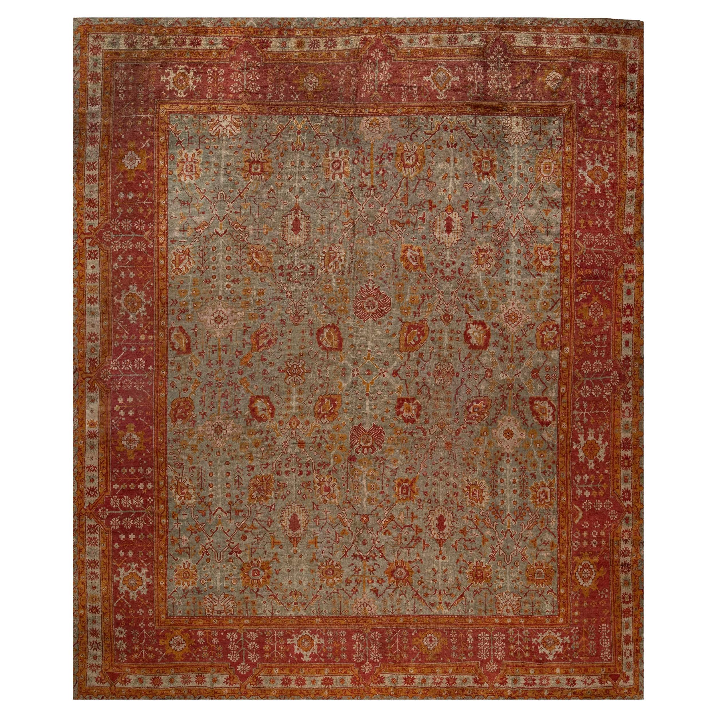 Doris Leslie Blau Antique Decorative Turkish Oushak Rug