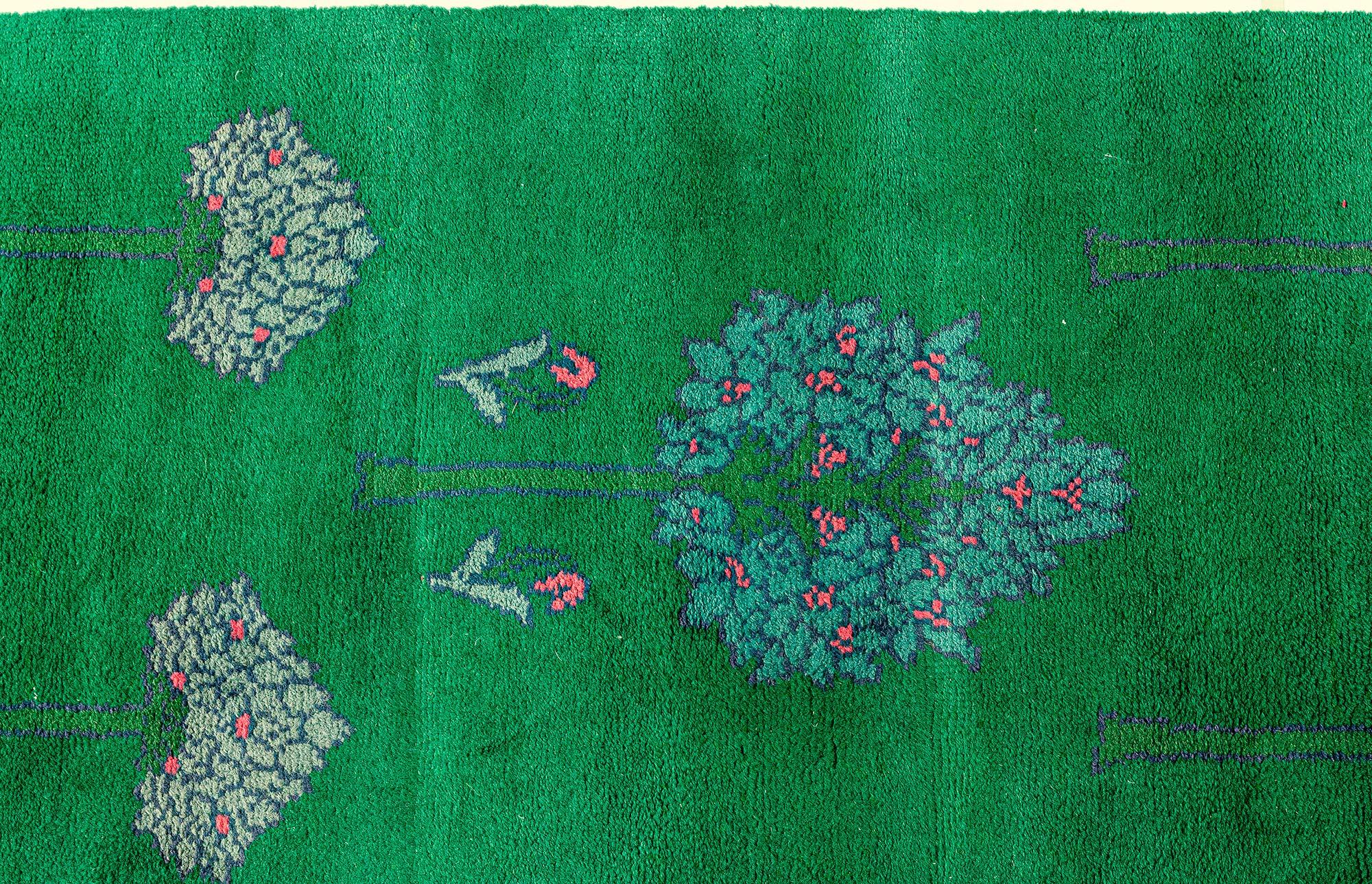 Arts and Crafts Doris Leslie Blau Antique Donegal by C.F.A Runner (Fragment) For Sale
