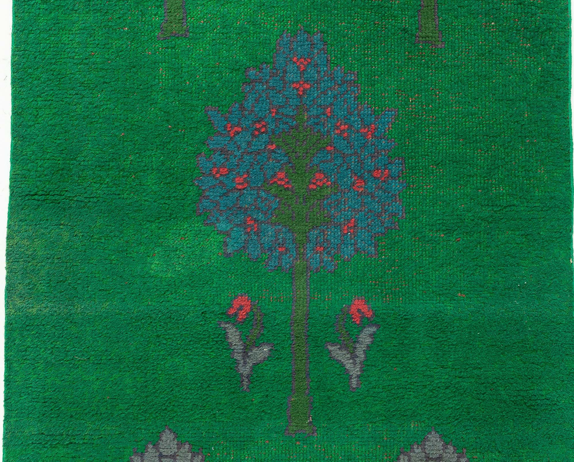 Hand-Knotted Doris Leslie Blau Antique Donegal by C.F.A Runner (Fragment) For Sale