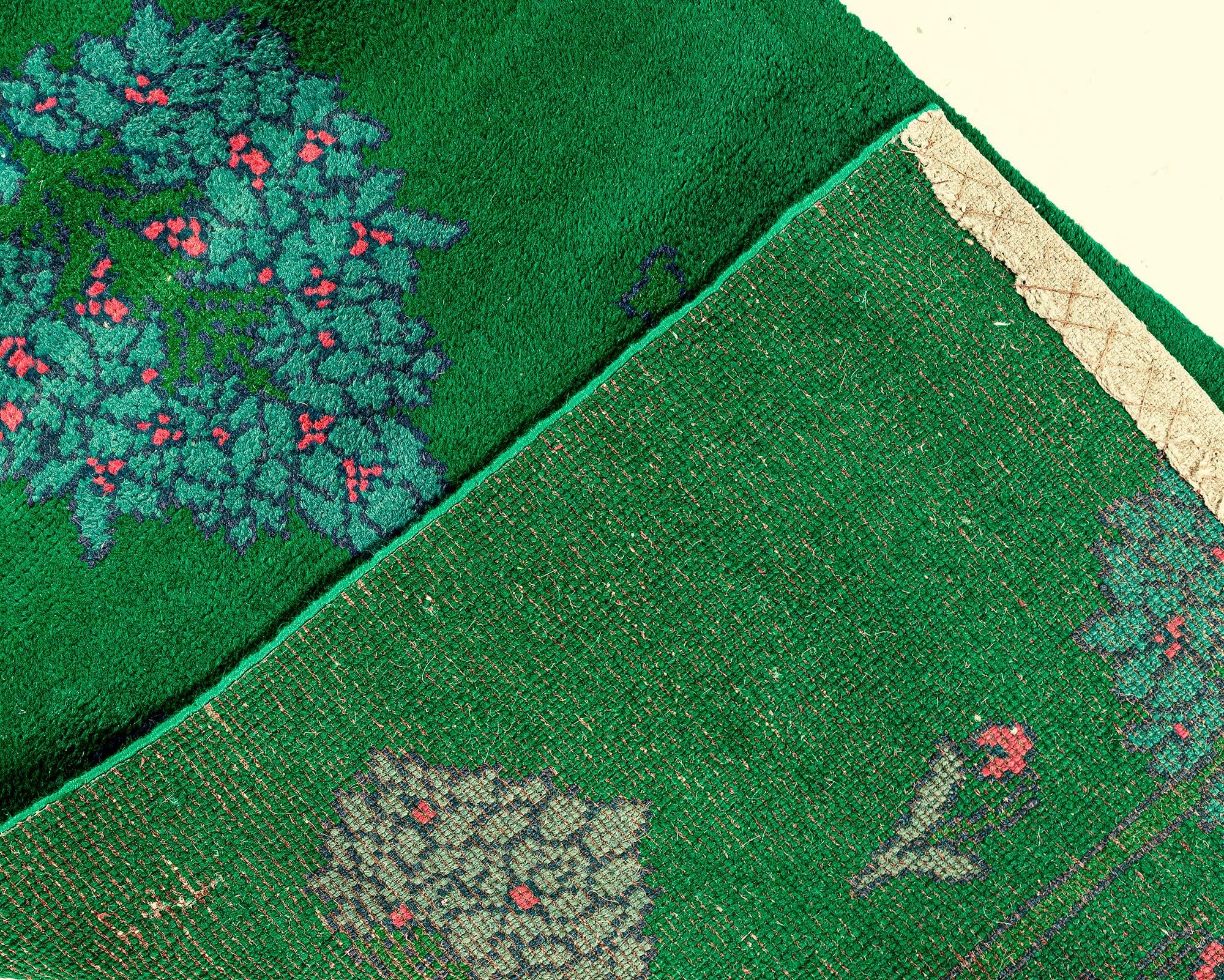 Wool Doris Leslie Blau Antique Donegal by C.F.A Runner (Fragment) For Sale