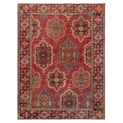 Doris Leslie Blau Antique English Axminster Botanical Rug