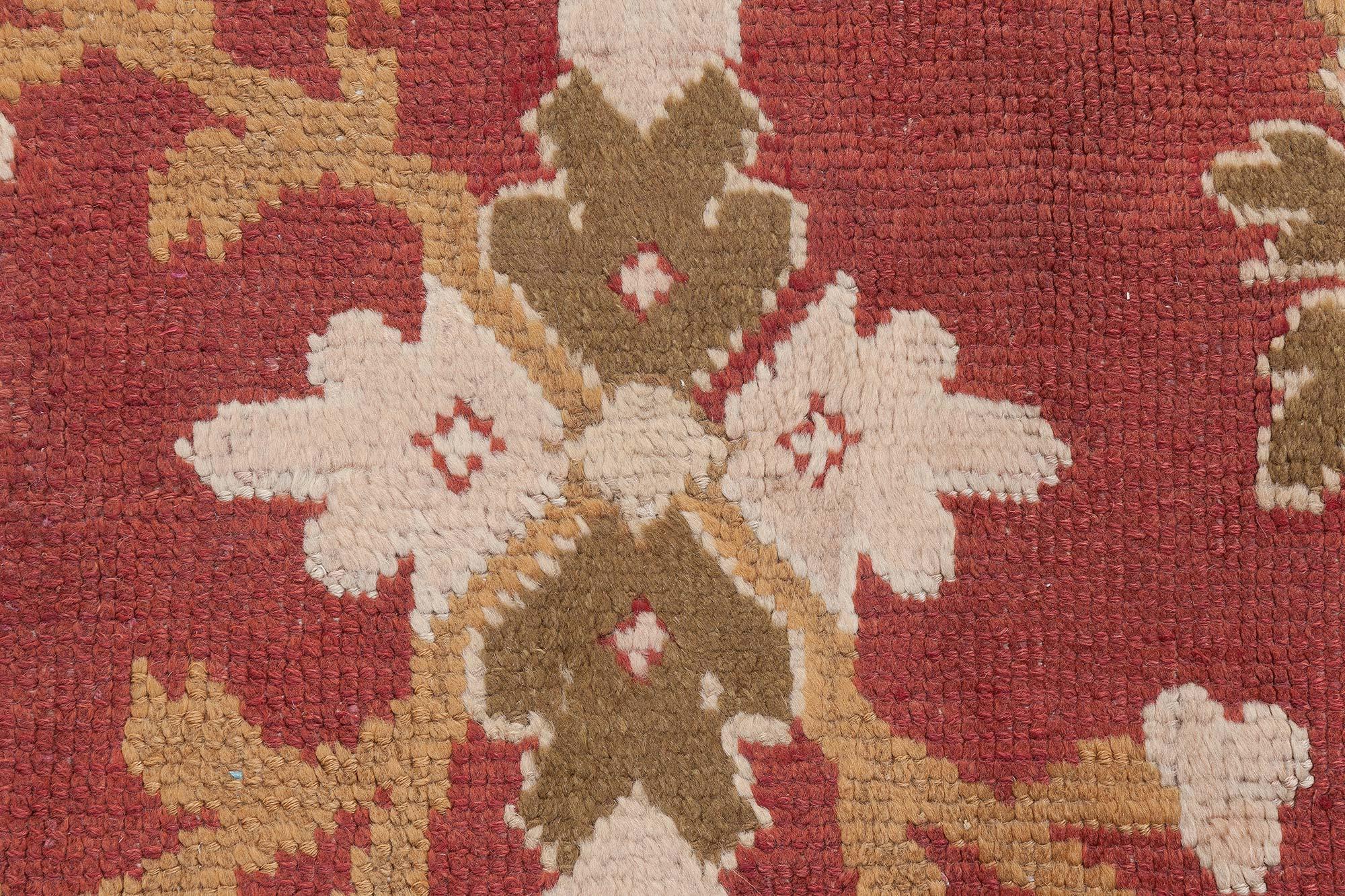 Doris Leslie Blau Antique English Axminster Handwoven Wool Rug For Sale 8