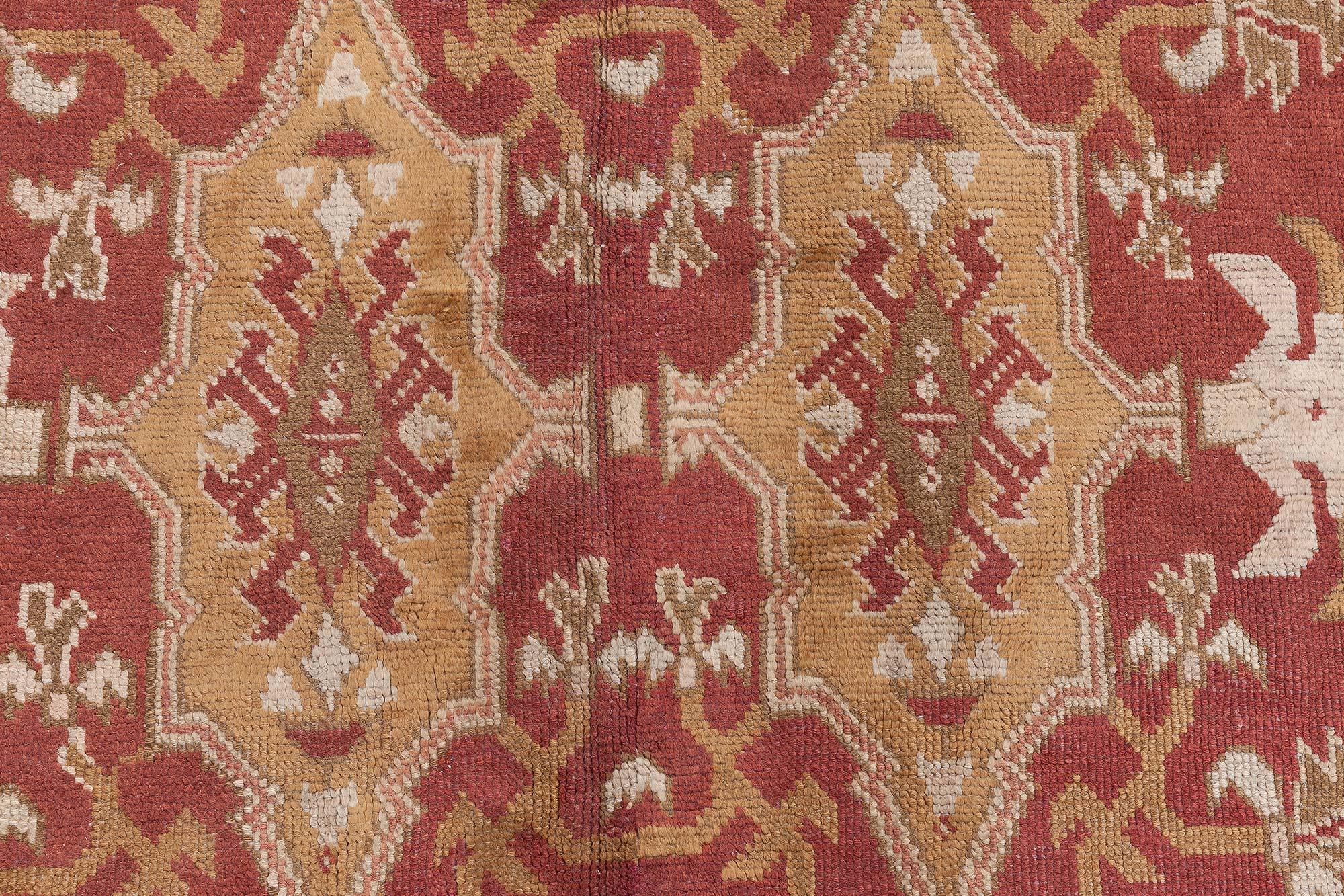 Doris Leslie Blau Antique English Axminster Handwoven Wool Rug For Sale 10