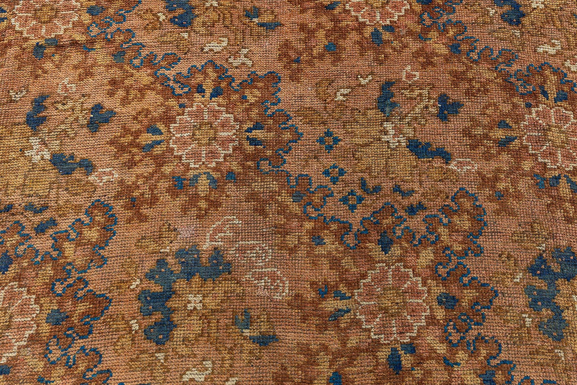 British Doris Leslie Blau Antique English Axminster Rug For Sale