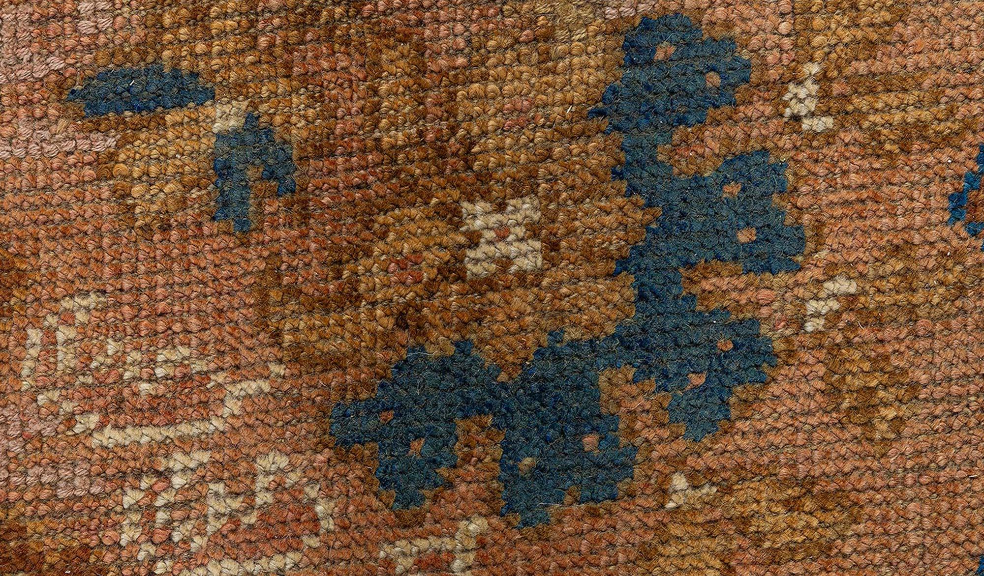 Wool Doris Leslie Blau Antique English Axminster Rug For Sale