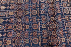 Doris Leslie Blau Antique Floral Allover Warm Tan Hand-Knotted Rug - c. 1880
