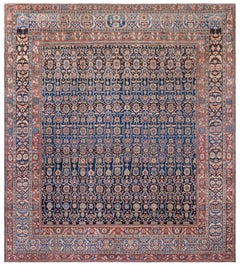 Doris Leslie Blau Antique Floral Allover Warm Tan Hand-Knotted Rug - c. 1880