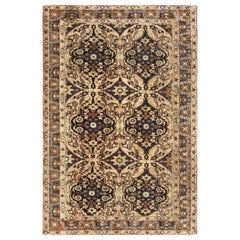 Tapis Kirman persan ancien à fleurs Doris Leslie Blau fait à la main