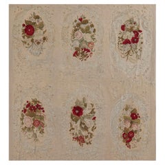 Doris Leslie Blau Antique French Allover Light Beige Needlework Carpet