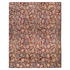 Doris Leslie Blau Tappeto in lana fatto a mano Antique French Aubusson Botanic