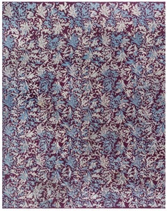Doris Leslie Blau Antique French Aubusson Botanic Handmade Wool Rug