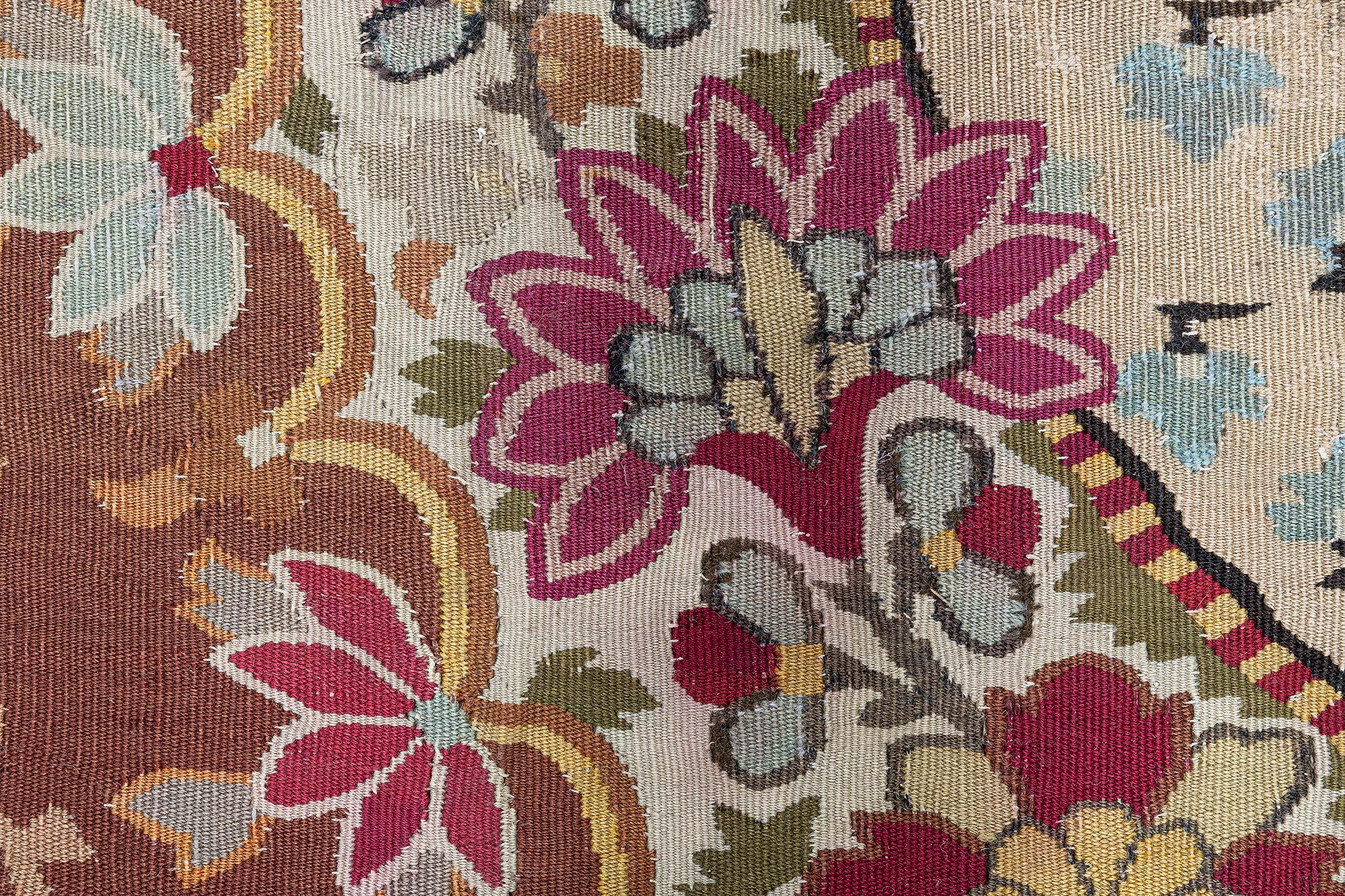 Doris Leslie Blau Alfombra Aubusson Antique French en venta 2