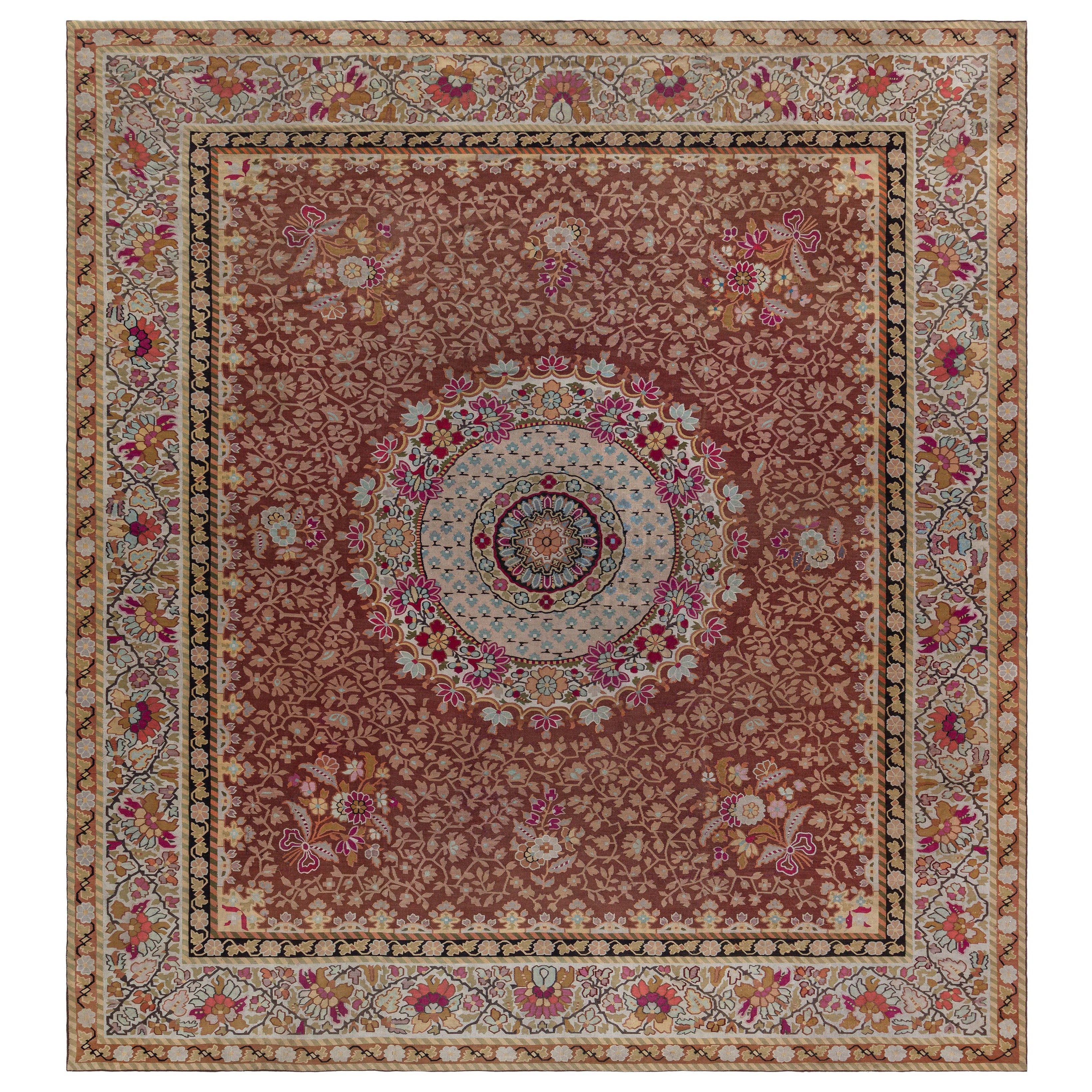 Doris Leslie Blau Antique French Aubusson Rug