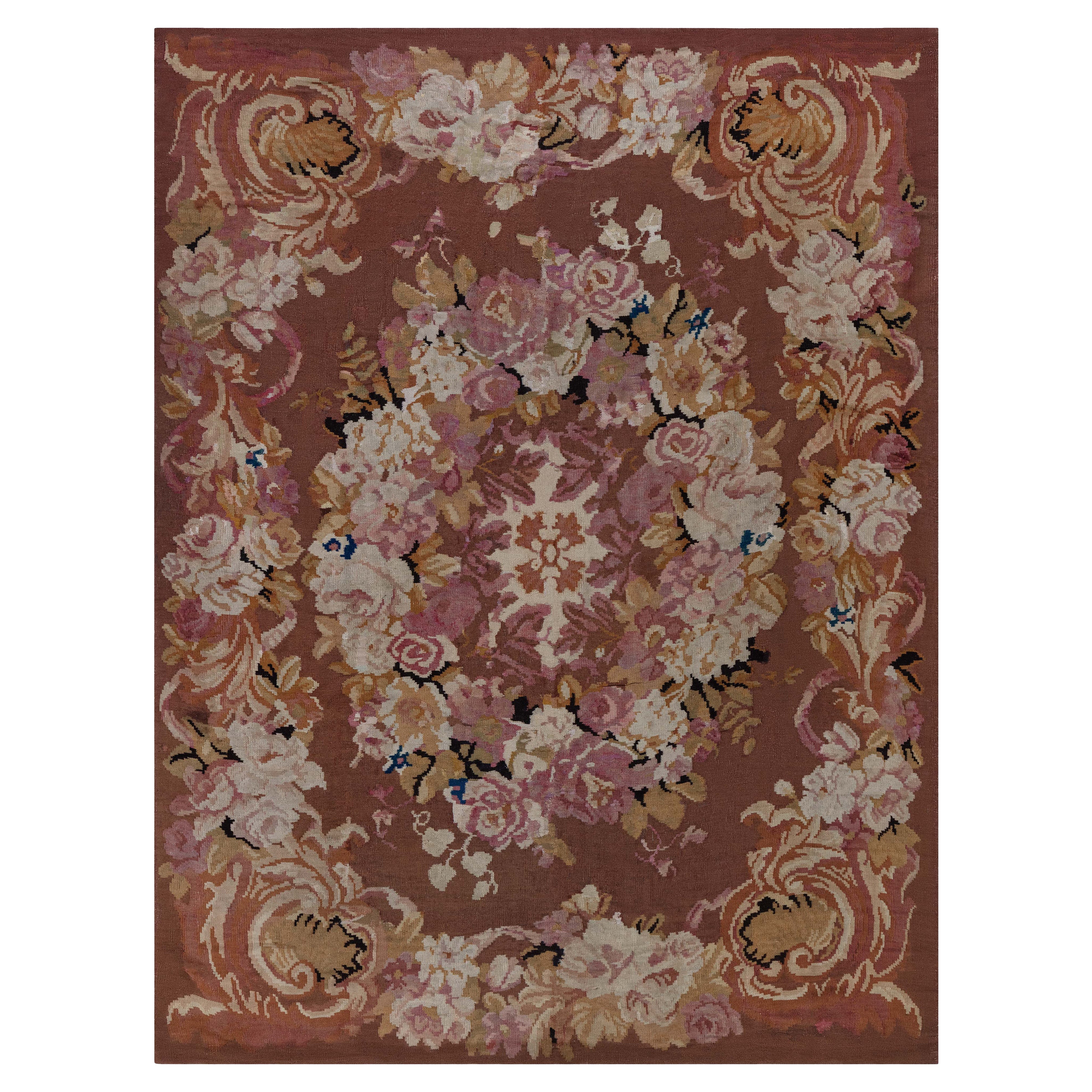 Doris Leslie Blau Antique French Aubusson Rug