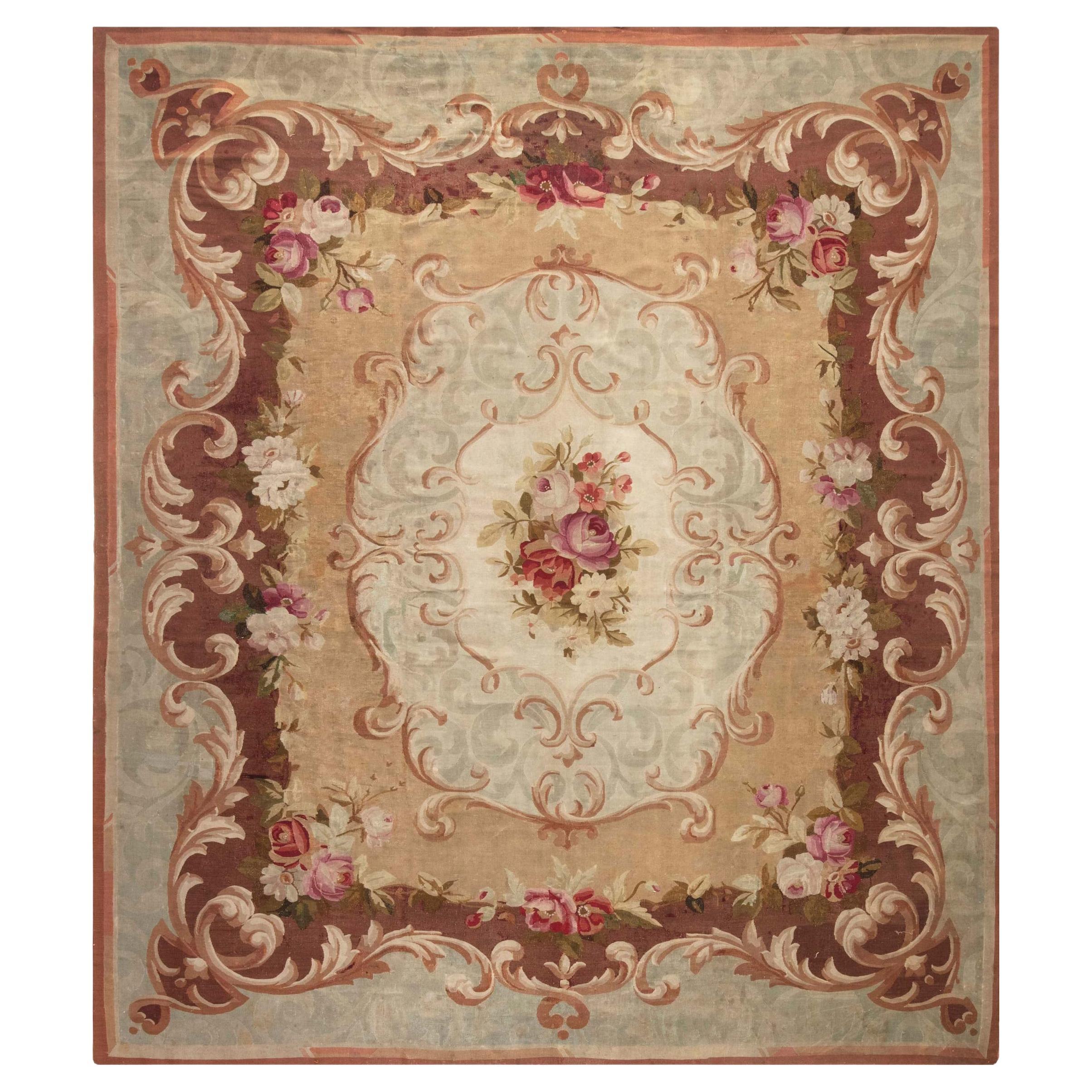 Doris Leslie Blau Antique French Aubusson Rug