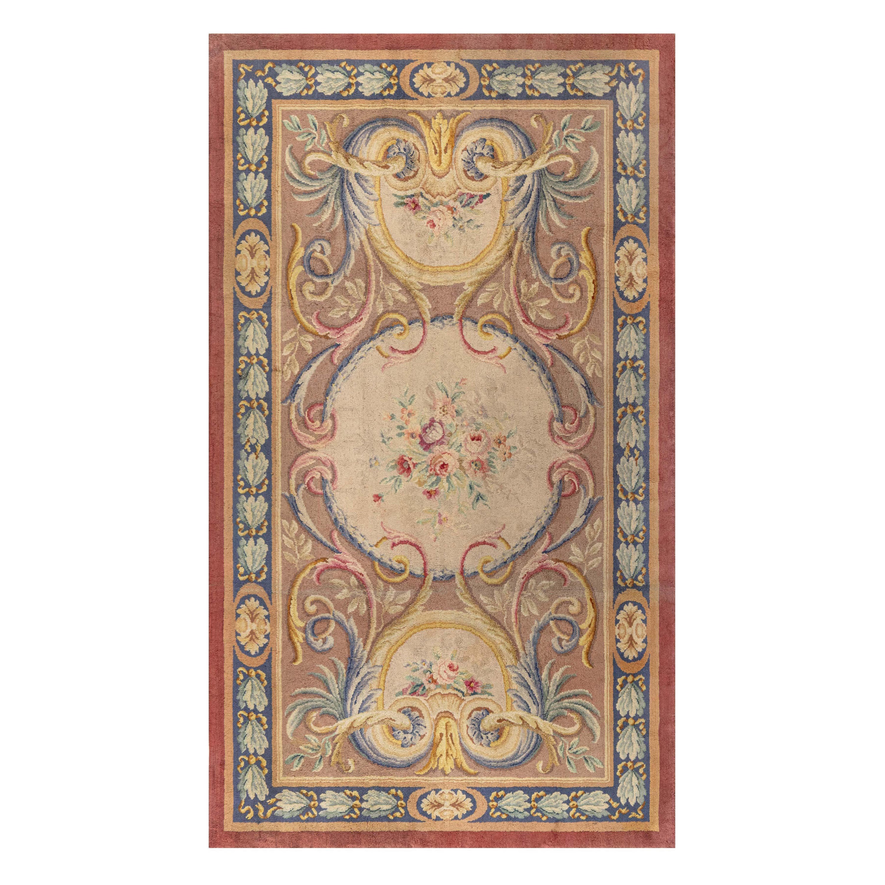 Doris Leslie Blau Tapis de Savonnerie classique français du début du 20e siècle