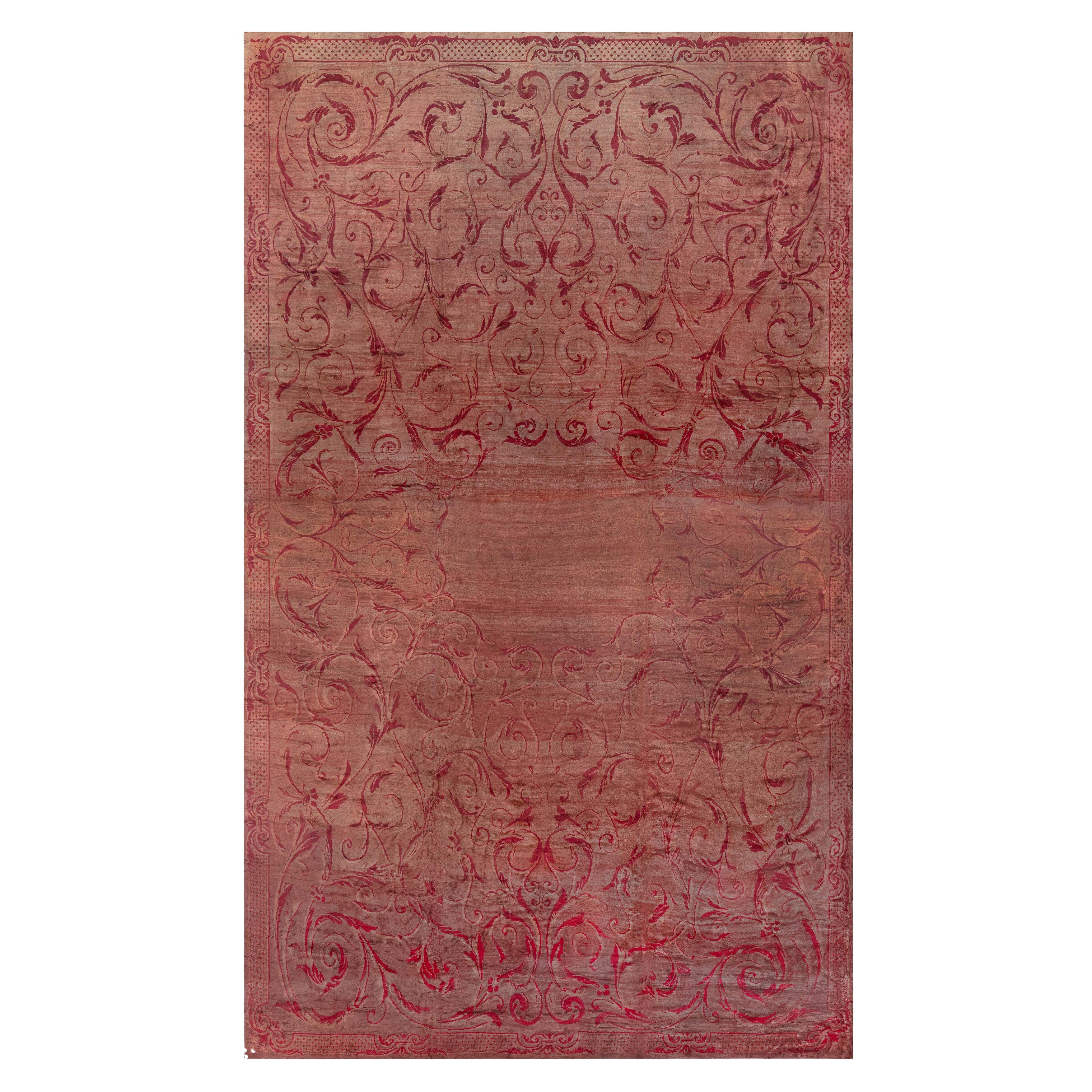 Doris Leslie Blau Antique French Savonnerie Rug For Sale