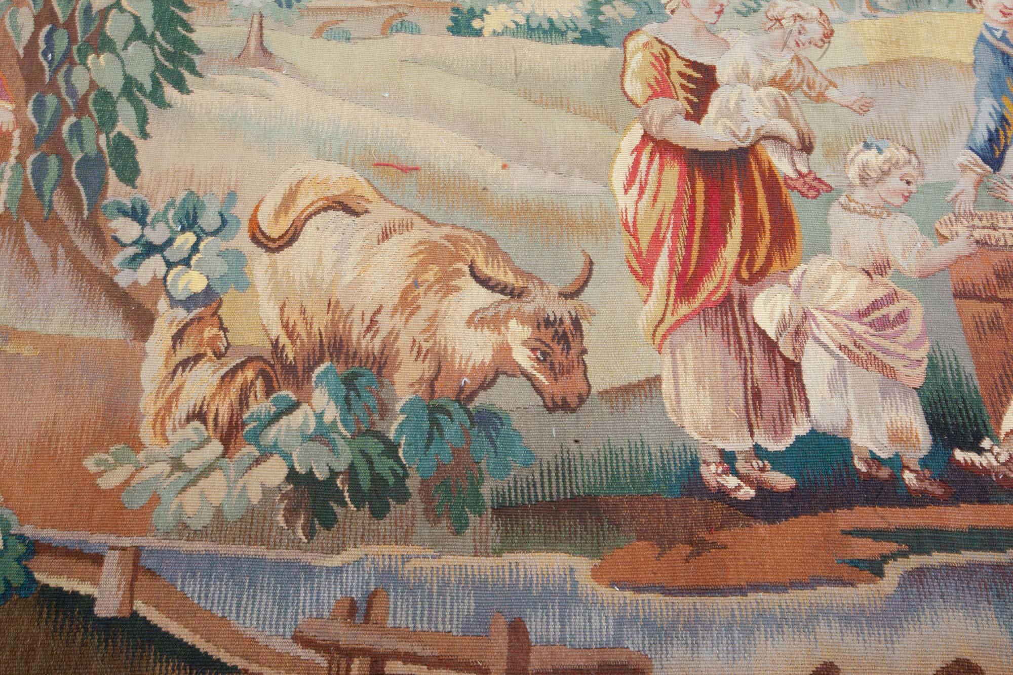 19th Century Doris Leslie Blau Antique French Tapestry For Sale