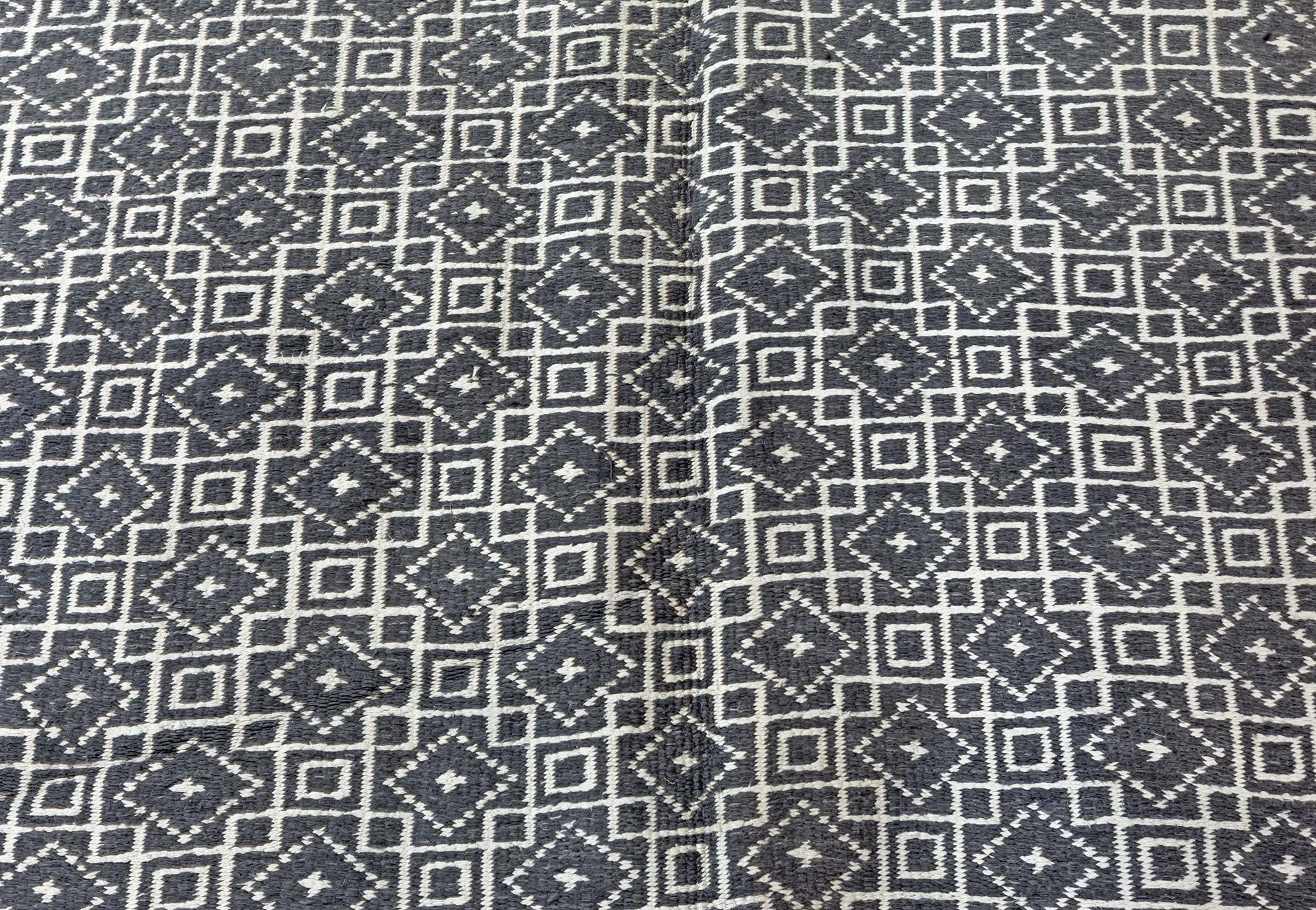 Hand-Knotted Doris Leslie Blau Antique Indian Agra Geometric Double Sided Rug For Sale