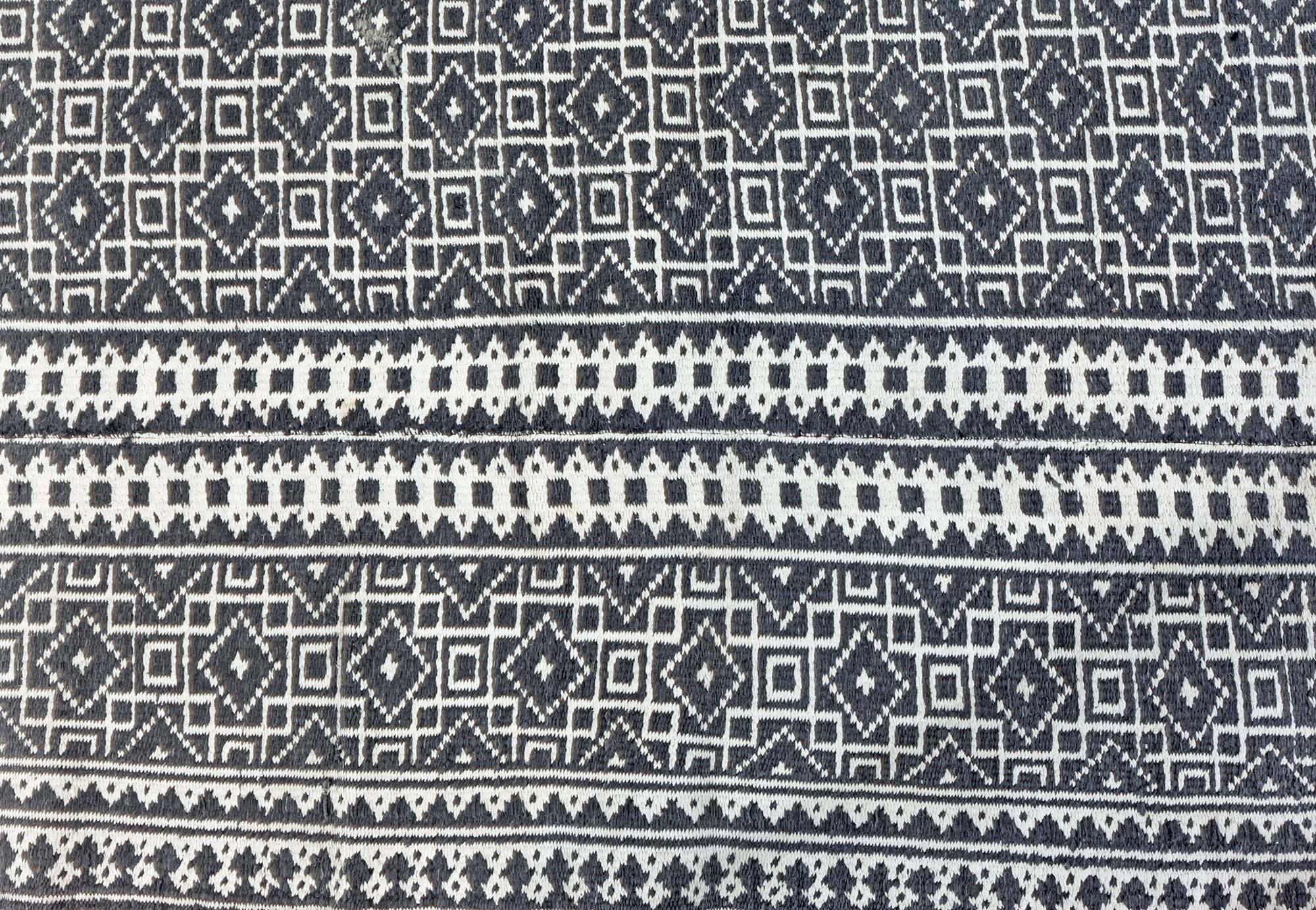 Doris Leslie Blau Antique Indian Agra Geometric Double Sided Rug In Good Condition For Sale In New York, NY
