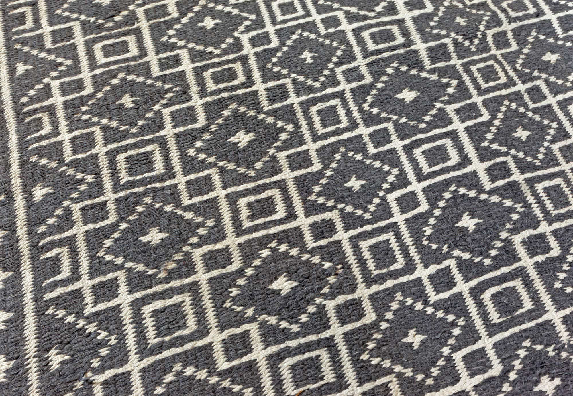 Doris Leslie Blau Antique Indian Agra Geometric Double Sided Rug For Sale 2