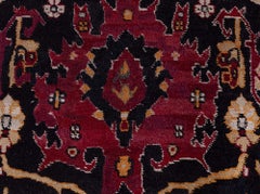 Doris Leslie Blauer antiker indischer Agra-Teppich