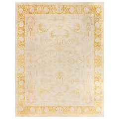 Doris Leslie Blau Alfombra de lana antigua india Amritsar Botanic hecha a mano