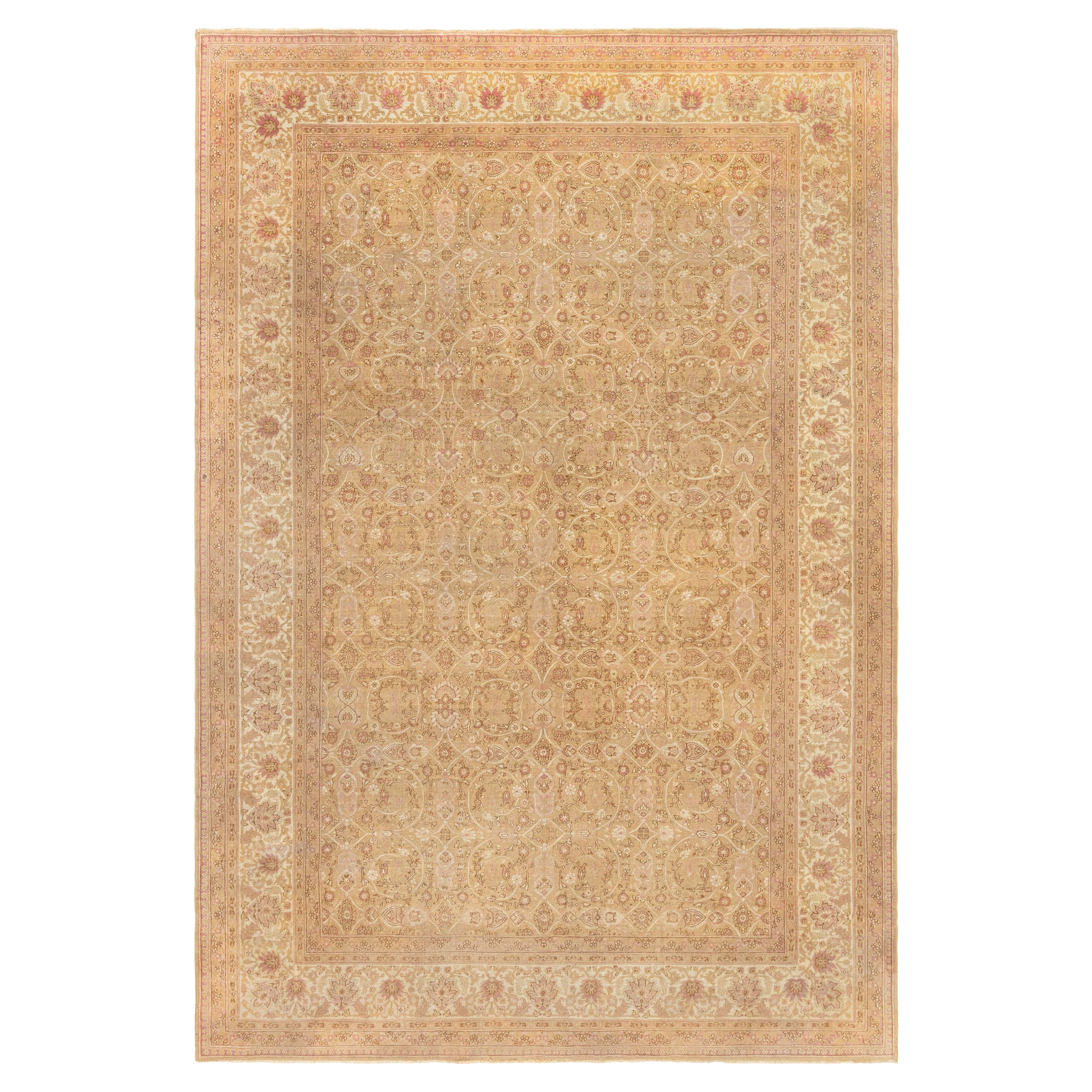Doris Leslie Blau Tappeto antico indiano Amritsar Botanic Dimensioni adattate