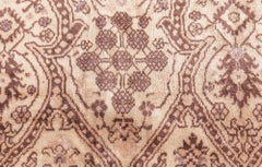 Doris Leslie Blau Antique Indian Amritsar Brown Carpet