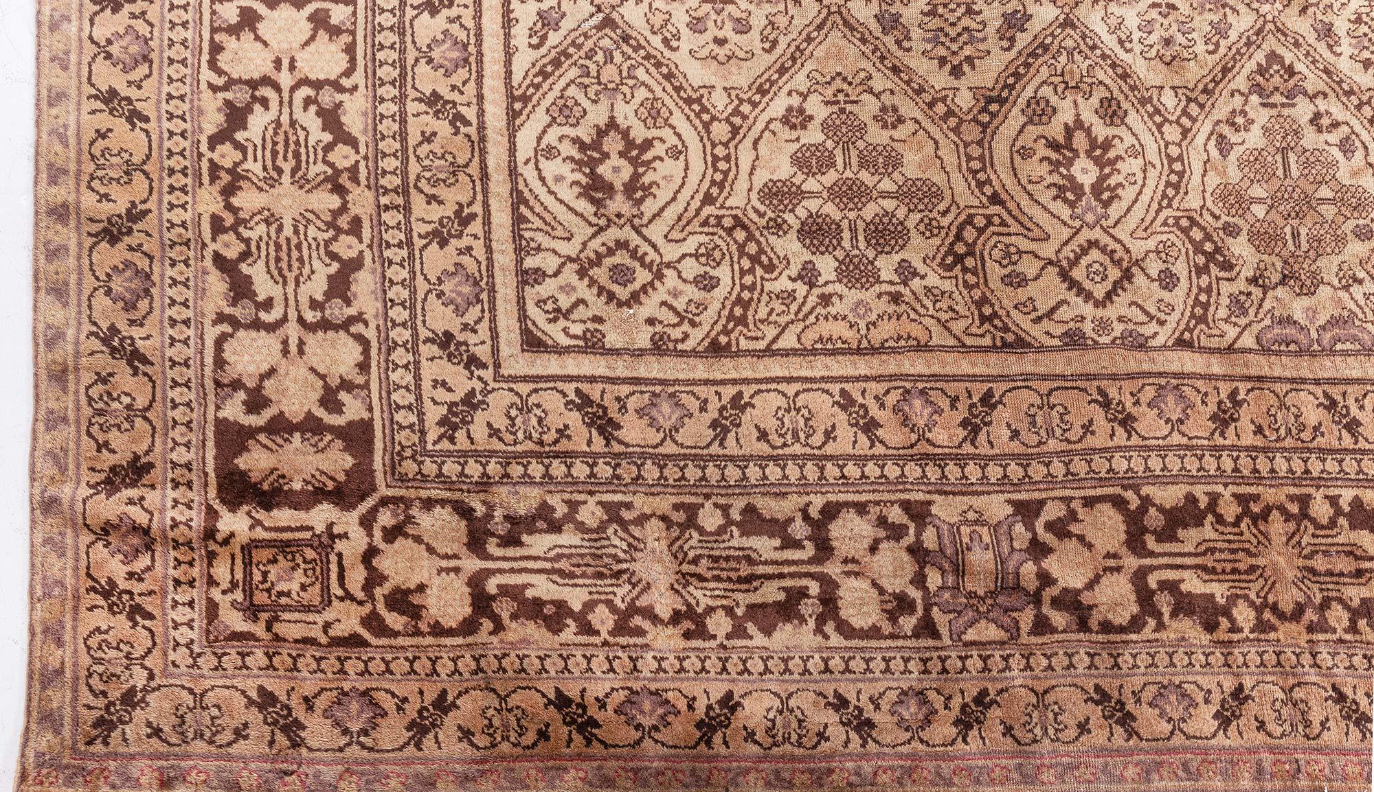 Alfombra Doris Leslie Blau Antique Indian Amritsar Brown Tejido a mano en venta
