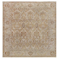 Doris Leslie Blauer antiker indischer Amritsar-Teppich aus handgefertigter Wolle 
Größe verstellbar
