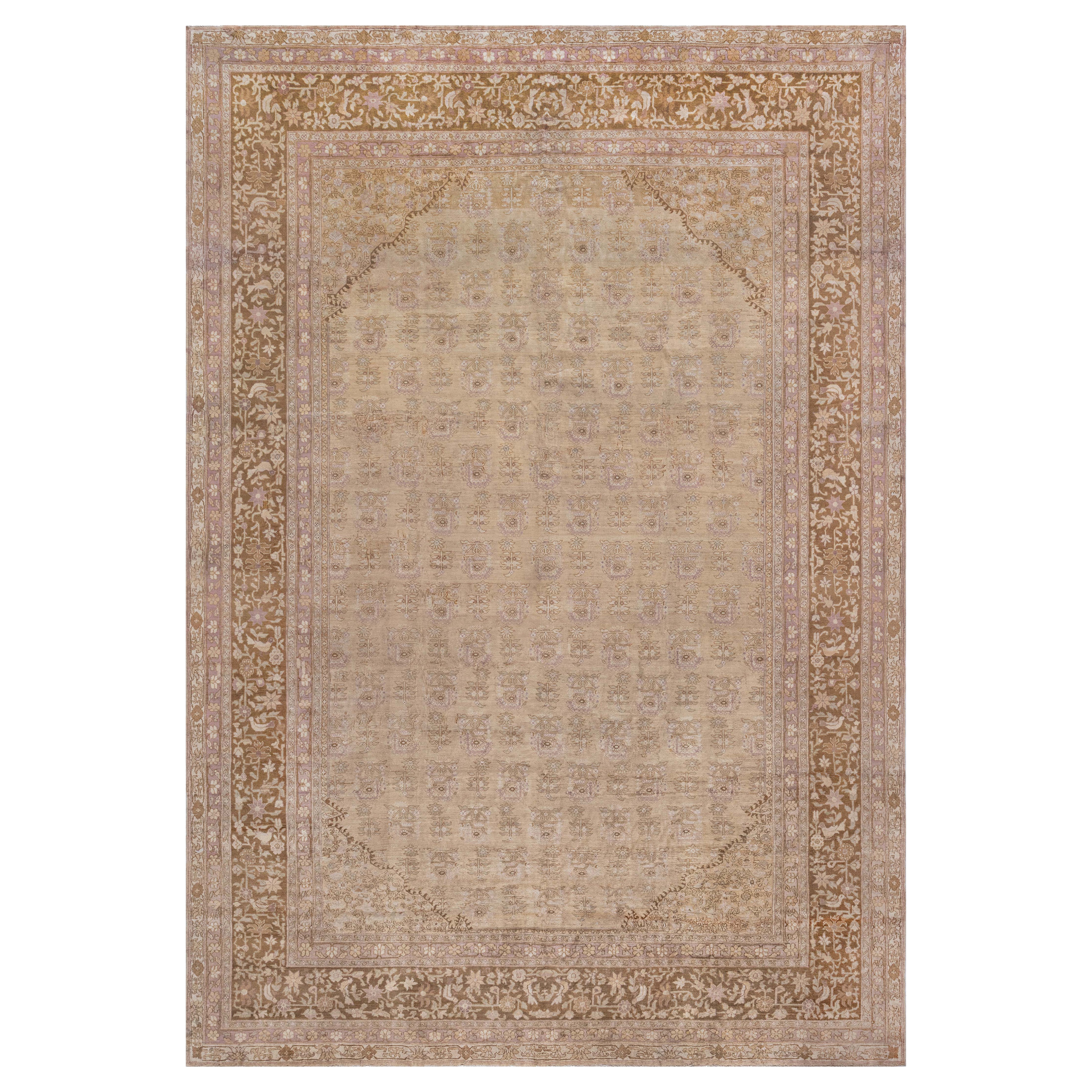 Doris Leslie Blau Antique Indian Amritsar Rug For Sale