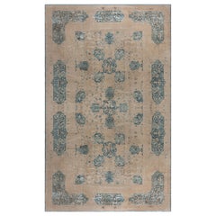 Doris Leslie Blau Antique Indian Animal Design Handwoven Wool Rug