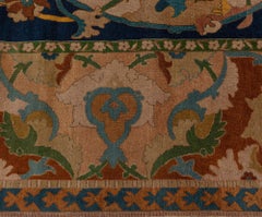 Doris Leslie Blau Antique Indian Bold, Botanic Handmade Wool Rug