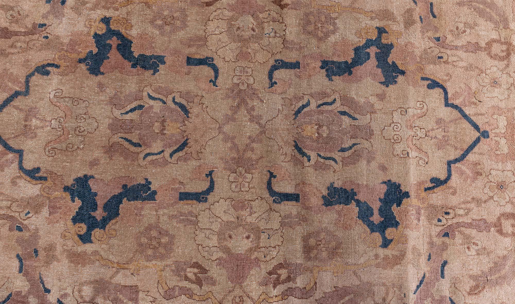 Doris Leslie Blau Antique Indian Bold Handmade Wool Rug For Sale 1