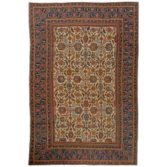 Doris Leslie Blau Antique Indian Botanic Handmade Wool Rugs