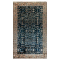 Tappeto in lana fatto a mano Doris Leslie Blau Antique Indian Botanic Navy Blue