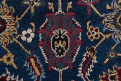 Doris Leslie Blau Antique Indian Floral Allover Oversized Ivory Rug - c. 1880