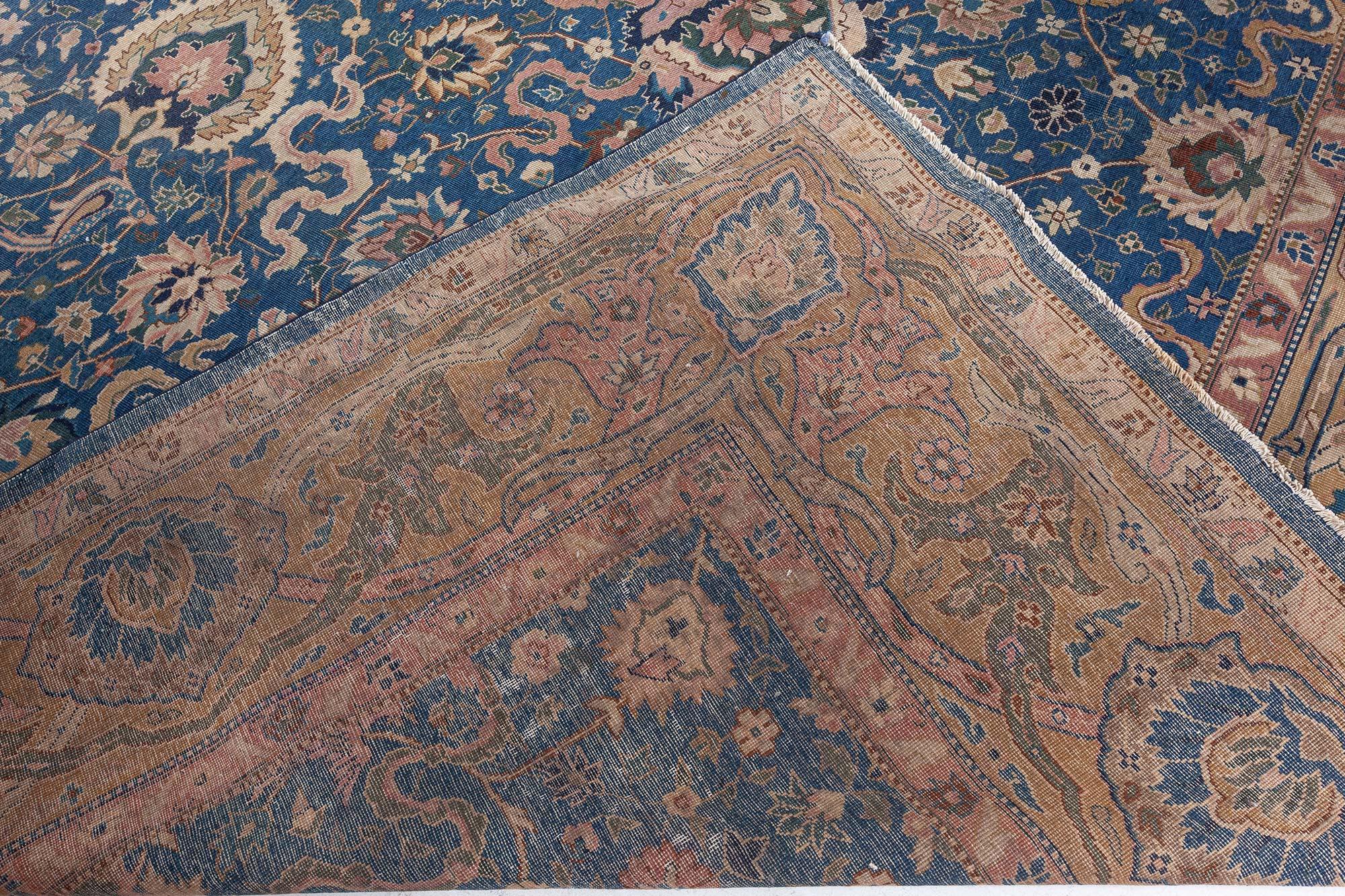 Doris Leslie Blau Antique Indian Handmade Wool Rug For Sale 4