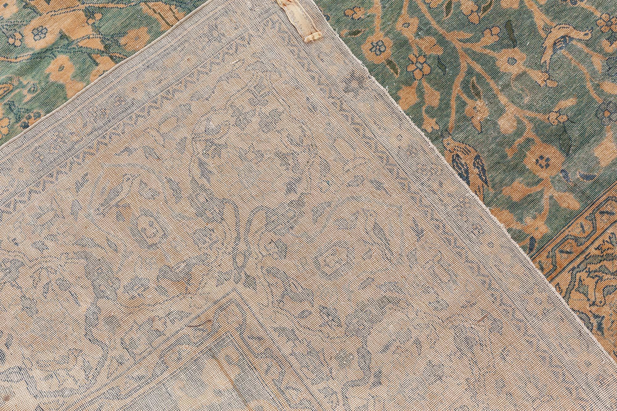 Doris Leslie Blau Antique Indian Handmade Wool Rug For Sale 4